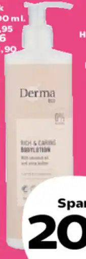 SuperBrugsen Derma Økologisk bodylotion tilbud