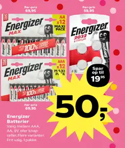 SuperBrugsen Energizer Batterier tilbud