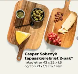 SuperBrugsen Casper Sobczyk tapasskærebræt tilbud