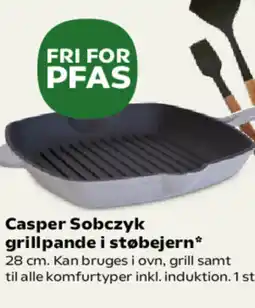 SuperBrugsen Casper Sobczyk grillpande i støbejern tilbud