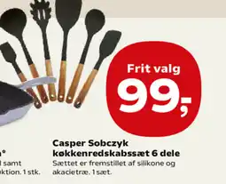SuperBrugsen Casper Sobczyk køkkenredskabssæt 6 dele tilbud
