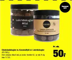Calle Chokoladekugler m. Karamelfyld el. Lakrids kugler tilbud