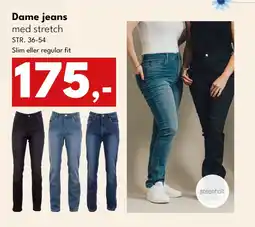 Dansk Outlet Dame jeans med stretch tilbud