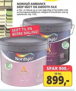 Farveland Nordsjö ambiance deep matt og smooth silk tilbud