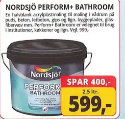 Farveland Nordsjö perform+ bathroom tilbud