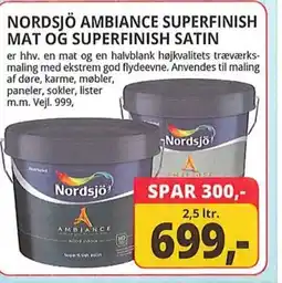 Farveland Nordsjö ambiance superfinish mat og superfinish satin tilbud