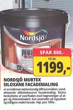 Farveland Nordsjö murtex siloxane facademaling tilbud