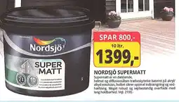 Farveland Nordsjö supermatt tilbud