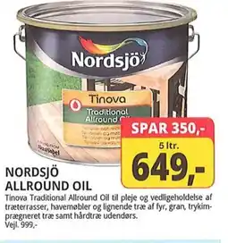 Farveland Nordsjö allround oil tilbud