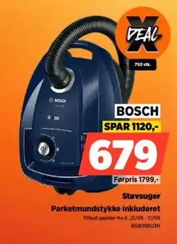 Power BOSCH Støvsuger Parketmundstykke inkluderet tilbud