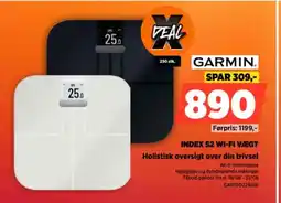 Power GARMIN INDEX S2 WI-FI VÆGT Holistisk oversigt over din trivsel tilbud