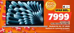 Power MacBook Air M4-13" (2025) MacBook Air. Lynhurtig letvægter. tilbud