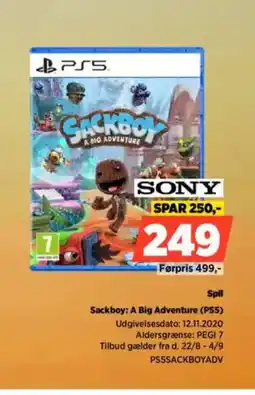 Power SpilSackboy: A Big Adventure (PSS) tilbud