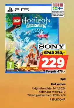 Power SONY Spil Red verden tilbud