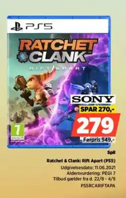 Power Spil Ratchet & Clank: Rift Apart (PS5) tilbud