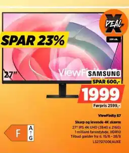 Power ViewFinity $7 Skarp og levende 4K skærm tilbud