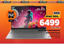 Power Lenovo Lenovo Yoga 7 Slim Bærbar PC Smuk OLED-skærm tilbud