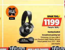 Power Gaming headset Exceptionel gaming-lyd tilbud