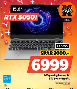 Power Lenovo LOQ gaming bærbar PC RTX 50 serie grafik tilbud