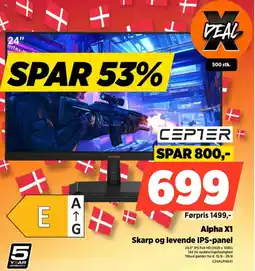 Power CEPTER Alpha X1 Skarp og levende IPS-panel tilbud