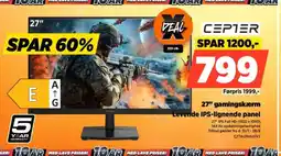 Power CEPTER 27" gamingskærm Levende IPS-lignende panel tilbud