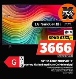 Power LG 65" 4K Smart NanoCell TV Garver og klarhed med NanoCell-teknologi tilbud