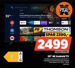Power THOMSON 55" 4K Android TV tilbud