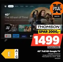 Power THOMSON 40" Full HD Google TV tilbud