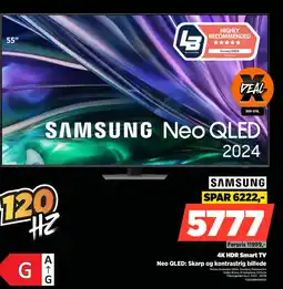 Power SAMSUNG 4K HDR Smart TV Neo QLED: Skarp og kontrastrig billede tilbud