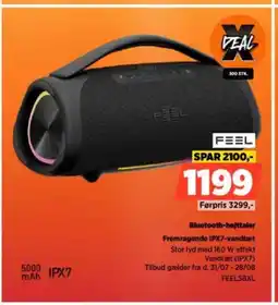 Power FEEL Bluetooth-højttaler Fremragende IPX7-vandtæt tilbud