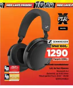 Power SENNHEISER Bluetooth-hovedtelefoner Lyd, der kan tilpasses tilbud