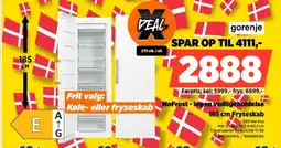 Power Gorenje nofrost-ingen vedligeholdelse 185 cm fryseskab tilbud