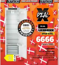 Power LIEBHERR Tysk kvalitet int. fryseskab 309 liter køl tilbud