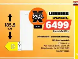 Power LIEBHERR Frost Protect-avanceret afrimning 185,5 cm fryseskab tilbud