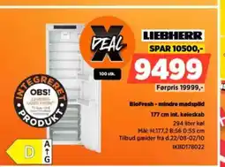 Power LIEBHERR BioFresh - mindre madspild tilbud