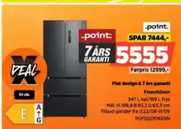 Power Flot design & 7 års garanti french door tilbud
