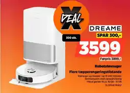 Power DREAME Robotstøvsuger Flere tæpperengøringstilstande tilbud