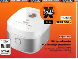 Power MATTEO Ris- og multicooker I alt 9 forskellige programmer! tilbud