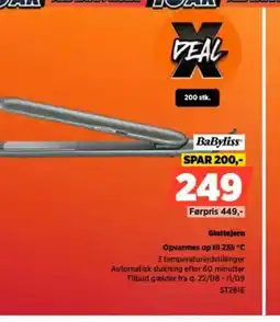 Power BaByliss Glattejern Opvarmes op til 235 °C tilbud