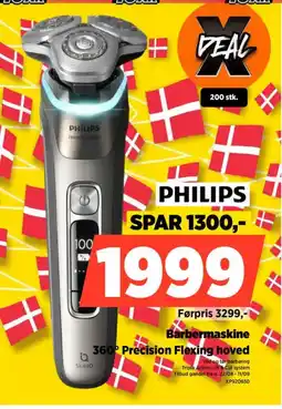 Power PHILIPS Barbermaskine 360° Precision Flexing hoved tilbud