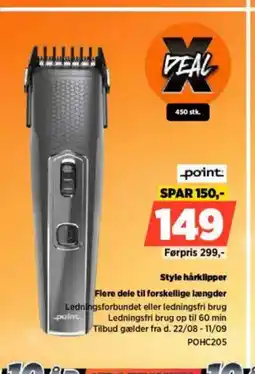 Power Point style hårklipper flere dele til forskellige længder tilbud