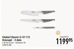 Imerco Global Classic G-51115 Knivsæt - 3 dele tilbud
