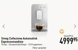Imerco Smeg Collezione Automatisk Espressomaskine tilbud