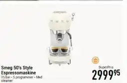 Imerco Smeg 50's Style Espressomaskine tilbud