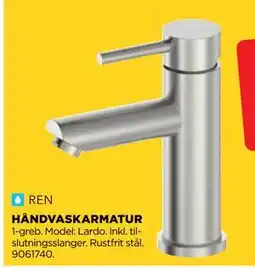 jem & fix HÅNDVASKARMATUR, DKK 499 tilbud