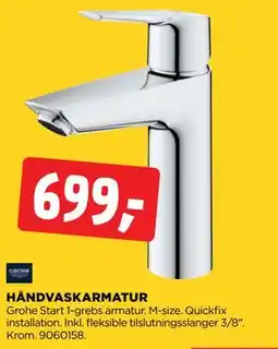 jem & fix HÅNDVASKARMATUR, DKK 699 tilbud