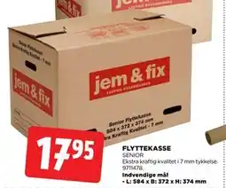 jem & fix FLYTTEKASSE, DKK 17.95 tilbud