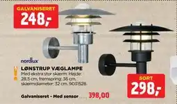 jem & fix LØNSTRUP VÆGLAMPE tilbud