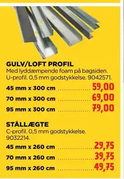 jem & fix GULV/LOFT PROFIL tilbud