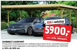 jem & fix DOBBELT CARPORT, DKK 5900 tilbud